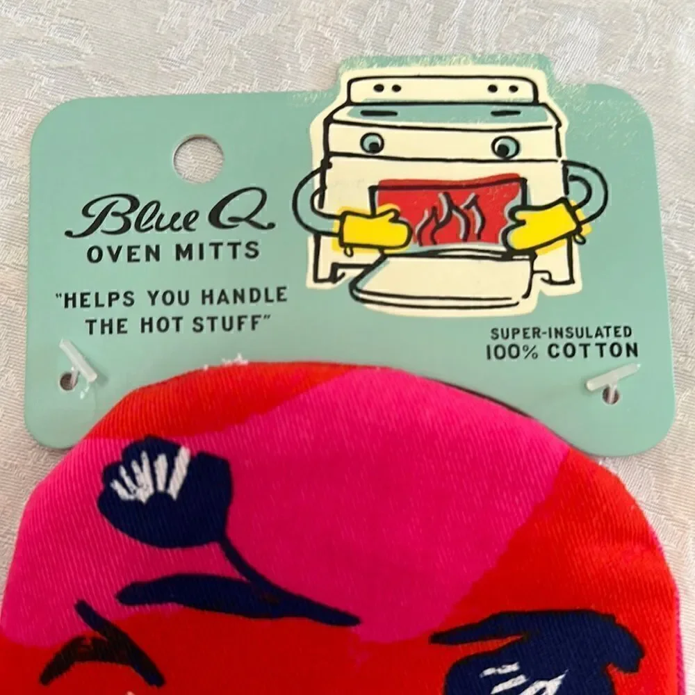 Blue Q Oven Mitt Cook Bake Dear Wine, Yes